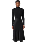 Elisabetta Franci Black Turtleneck Dress