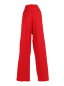 Fabiana Filippi Pantalone Ampi Alla Caviglia In Frescolana Color Lacca