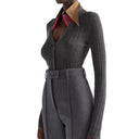 Prada C Mere And Silk Cardigan