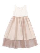 Magil Abito In Raso Con Gonna Tulle