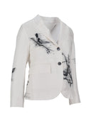 Thom Browne Fit 3 High Armhole Sportcoat (Unconstructed) In Engineered Bird Toile Printed Silk Twill