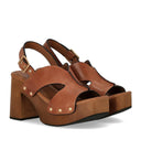 Sandalo con tacco Miss Olivia Eva marrone