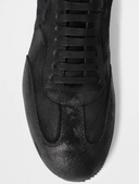 Ann Demeulemeester Fides Soft High Top Boxing Sneakers Calf Suede Ski