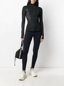Stella Mc Cartney Stella Mccartney Logo Print Scuba Leggings