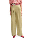 Essentiel Antwerp Jammer Beige Wide Leg Trousers