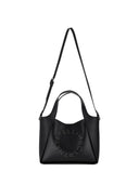 Stella Mc Cartney Logo Crossbody Tote Bag Eco Embossed Grainy Alter Mat W/Studded Logo