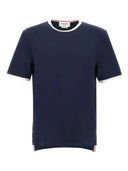 T-shirt Ringer di Thom Browne Ss in jersey di peso medio