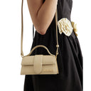 Sac à rabat soufflé jacquemus tissé