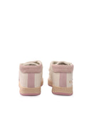 Sneakers Golden Goose June Nappa Tomaia In Pelle Scamosciata Stella E Tallone Bianco/Rosa Antico