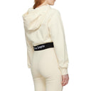 Palm Angels beschnittene Kapuzen -Sweatshirt mit Kapuze