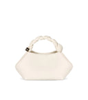 Borsa Ganni Bou piccola Egret bianca