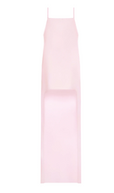 Vestido largo de crepé con espalda descubierta de Courrèges