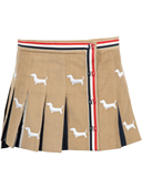 Thom Browne Hector Embroidery Corduroy Mini Skirt