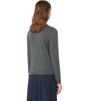 Max Mara Weekend Sicilia Grey Crewneck Sweater