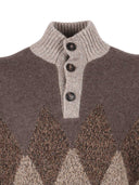 Ballantyne T Neck Pullover Button