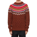 Moncler Grenoble Grenoble Fair Isle Intarsia Cable Knit Wool Jumper