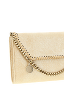 Stella Mc McCartney Falabella Portemonnaie mit Kettentasche, glänzend gepunktetes Öko-Gämsleder mit farblich abgestimmter Kette