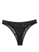 Marine Serre Moonogram Mesh Flock High Waist Panties