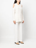 Parosh Parosh Off Shoulder Crochet Jumper