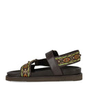 Ash Unica Dark Brown Flat Sandal