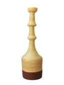 La Rose Raffia And Leather Vase