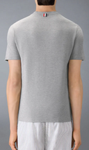 Thom Browne Short Sleeve Tee W/ Engineered 4 Bar Stripe In Classic Pique