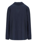 Mm Max Mara Todi Navy Blue Blazer met één borsten