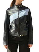 Bomber in pelle La Rose Nero