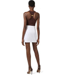 Elisabetta Franchi Ivory Mini Skirt