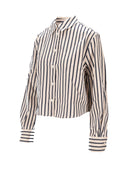 Anine Bing Essie Cropped Shirt Maritime Stripe