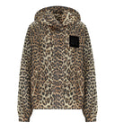 Ganni Nylonjacke mit Animal-Print