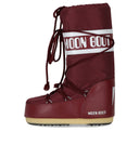 Moon Boot Icon Nylon Burgunder Schneestiefel