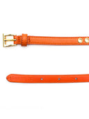 Prada Prada Skinny Eyelet Belt Orange