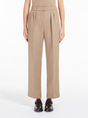 Max Mara Verbano Slim Fit Stretch Wool Trousers