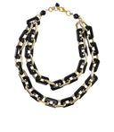 àlmala Gold Acetate Black Necklace