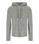 Con cappuccio a maglia grigio Amaránto
