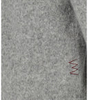 Con cappuccio a maglia grigio Amaránto