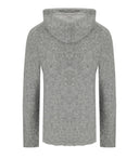 Con cappuccio a maglia grigio Amaránto