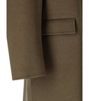 Amaránto Khaki Green Single Breasted Coat