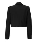 Aniye By Darrel Black Pinstripe Cropped Jacket