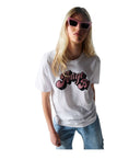 Aniye By Meda White Glitter T Shirt