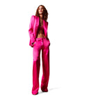 Aniye By Tina Fuchsia Wide Leg Trousers