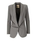 Aniye By Wizy Grey Single Breasted Jacket