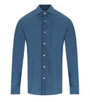 Camicia dell'effetto in denim blu di archivio