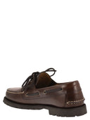 Paraboot Leather Boat Shoes With Lug Sole