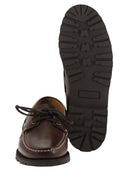 Paraboot Leather Boat Shoes With Lug Sole