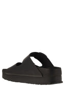 Birkenstock Arizona Platform Slipper With Leather Buckles