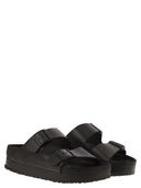 Birkenstock Arizona Platform Slipper With Leather Buckles