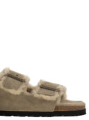 Birkenstock Arizona Wildleder Lammfell Slipper