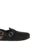 Birkenstock Tokio Shearling Suede And Lambskin Slippers